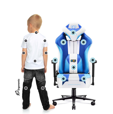 Krzesło do biurka dla dziecka Diablo X-Player 2.0 Frost White Kids Size