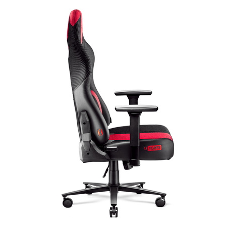 Fotel gamingowy Diablo X-Player 2.0 materiałowy King Size: Karmazynowo-antracytowy