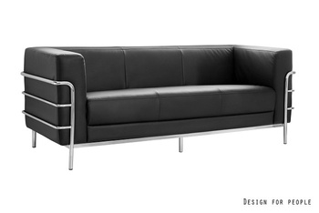ARMO Sofa w kolorze czarnym wysokość: 73 cm szerokość 194 cm  głębokość: 76 cm -
