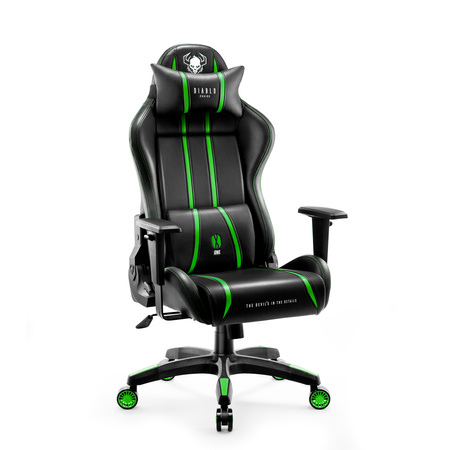 Fotel gamingowy Diablo X-One 2.0 Normal Size: Czarno-zielony