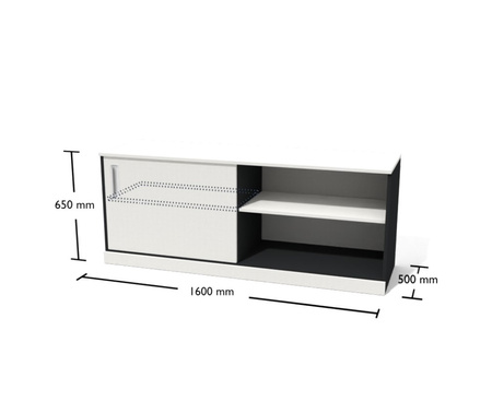 Ergonomiczne i funkcjonalne czteroosobowe stanowisko pracy  ESPK4  White & Graph