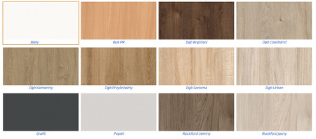 Zestaw Pracowniczy 2 osobowy -34 w kolorze: Dąb Kamienny / st. Grafit / tk. Zielona 1600 – 2000 x 2800 -