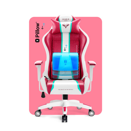 Fotel gamingowy Diablo X-One 2.0 Normal Size: Candy Rose