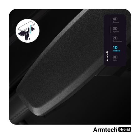 Fotel gamingowy Diablo X-One 2.0 Normal Size: Czarno-czarny