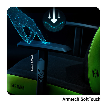Fotel gamingowy Diablo X-Gamer 2.0 Normal Size: Green emerald