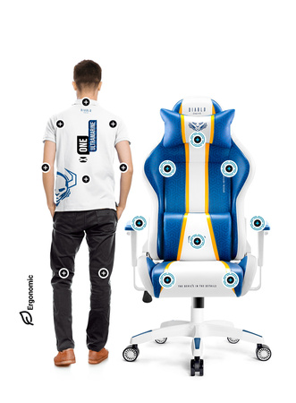 Fotel gamingowy Diablo X-One 2.0 King Size: Aqua Blue