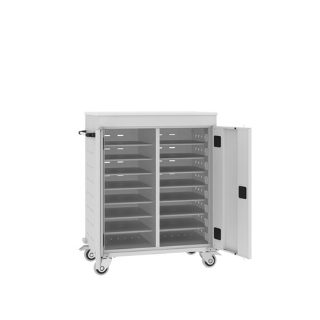 Szafa Wnl208+  na 16 laptopów   kolor RAL 7035 - jasnoszary