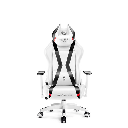 Fotel do biurka dla dziecka Diablo X-Horn 2.0 Kids Size biało-czarny