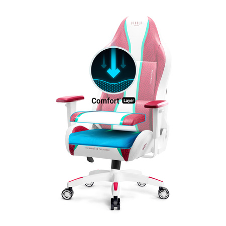 Fotel gamingowy Diablo X-One 2.0 Normal Size: Candy Rose