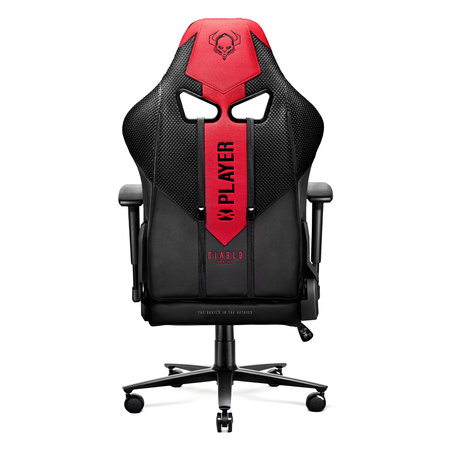 Fotel gamingowy Diablo X-Player 2.0 materiałowy King Size: Karmazynowo-antracytowy