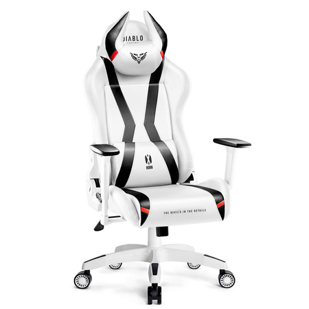 Fotel gamingowy Diablo X-Horn 2.0 King Size biało-czarny