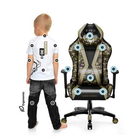 Fotel do biurka dla dziecka Diablo X-Horn 2.0 Kids Size Legion