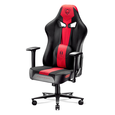 Fotel gamingowy Diablo X-Player 2.0 materiałowy King Size: Karmazynowo-antracytowy