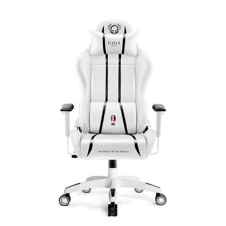 Fotel gamingowy Diablo X-One 2.0 Normal Size: Biało-czarny