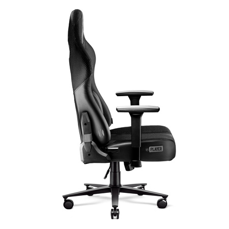 Fotel gamingowy Diablo X-Player 2.0 materiałowy King Size: Czarno-czarny