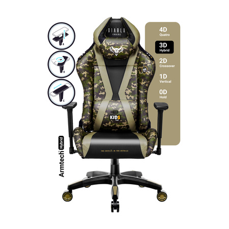 Fotel do biurka dla dziecka Diablo X-Horn 2.0 Kids Size Legion