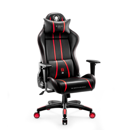 Fotel gamingowy Diablo X-One 2.0 Normal Size: Czarno-czerwony