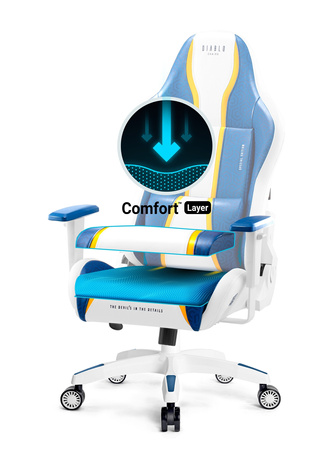 Fotel gamingowy Diablo X-One 2.0 King Size: Aqua Blue