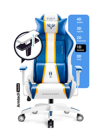 Fotel gamingowy Diablo X-One 2.0 King Size: Aqua Blue