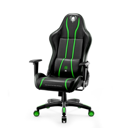 Fotel gamingowy Diablo X-One 2.0 Normal Size: Czarno-zielony